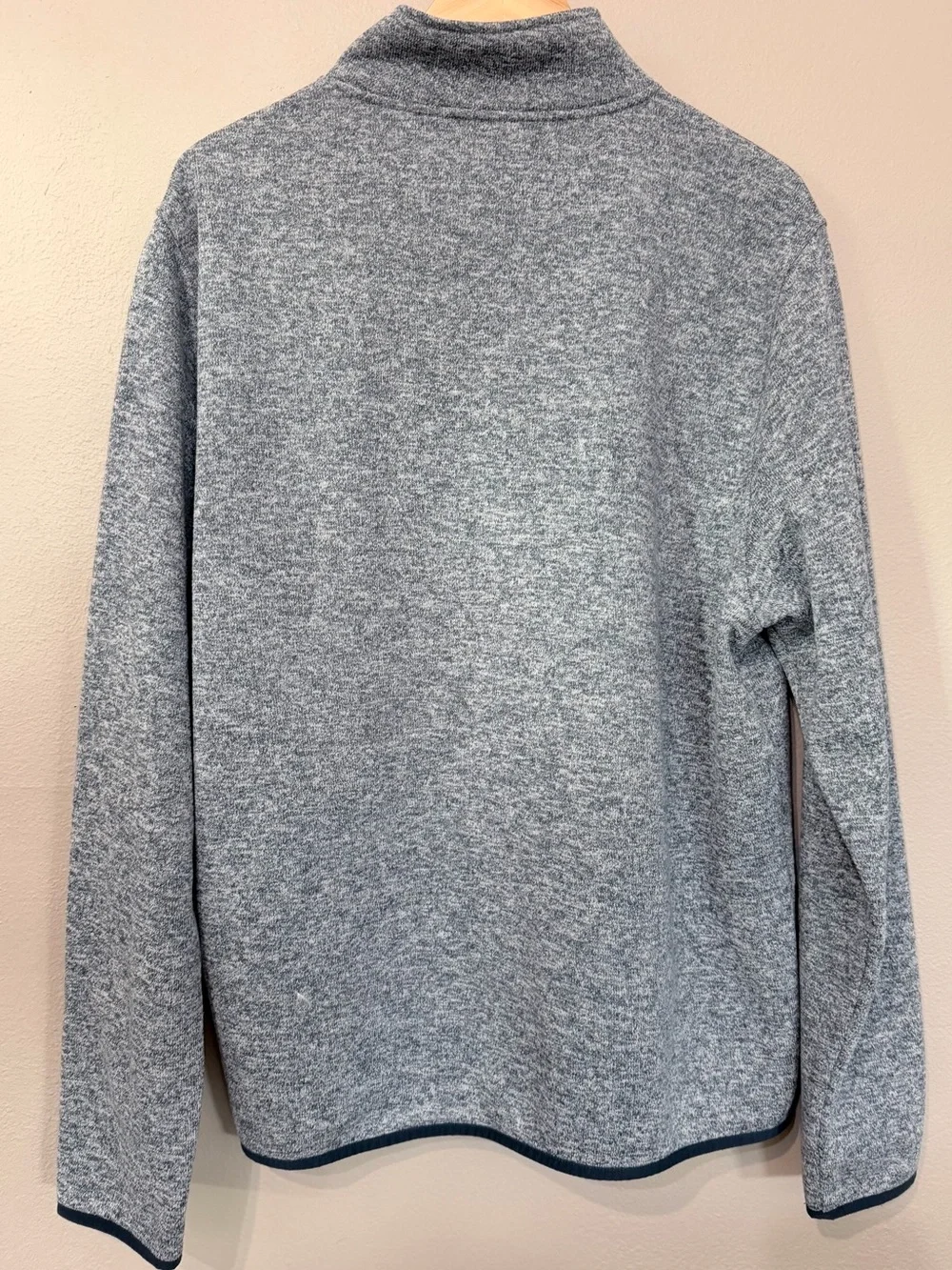 J. Crew Men’s Light Heather Gray 1/4-Zip Pullover